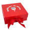 Hanukkah Gift Boxes with Magnetic Lid - Red - Front