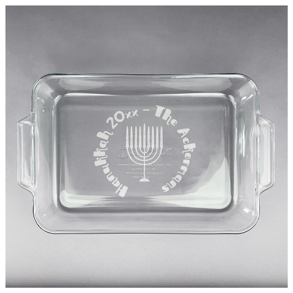 Hanukkah Glass Baking Dish - APPROVAL (13x9)