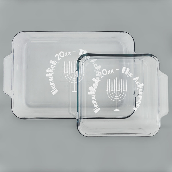 Hanukkah Glass Baking Dish Set - MAIN (set)