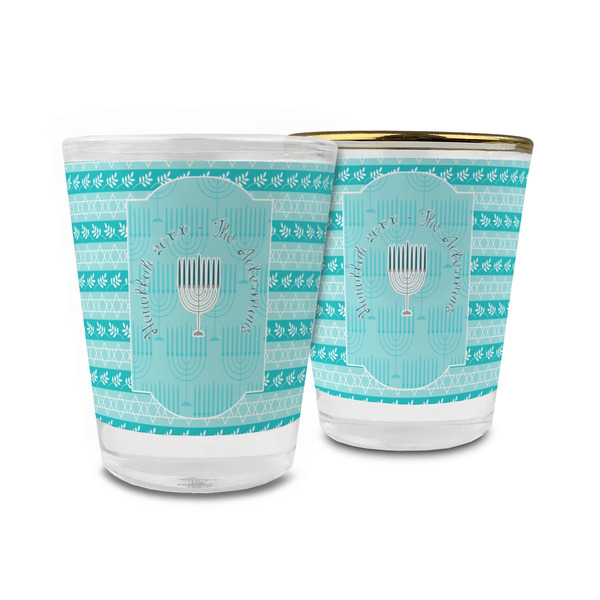 Custom Hanukkah Glass Shot Glass - 1.5 oz (Personalized)