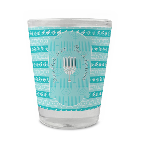 Custom Hanukkah Glass Shot Glass - 1.5 oz - Set of 4 (Personalized)