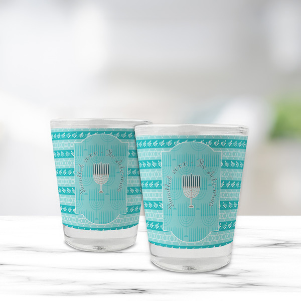 Hanukkah Glass Shot Glass - Standard - LIFESTYLE