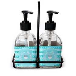Hanukkah Glass Soap & Lotion Bottles (Personalized)