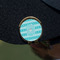Hanukkah Golf Ball Marker Hat Clip - Gold - On Hat