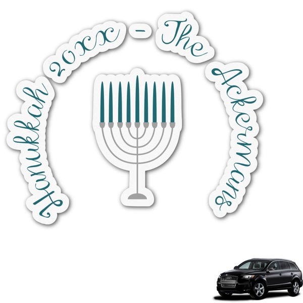 Custom Hanukkah Graphic Car Decal (Personalized)