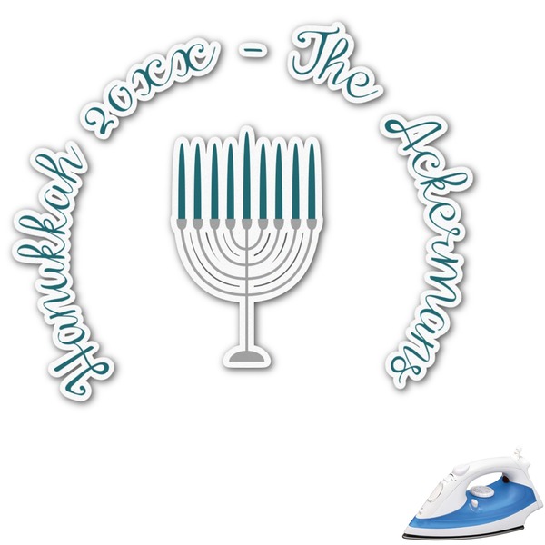 Custom Hanukkah Graphic Iron On Transfer - Up to 15"x15" (Personalized)