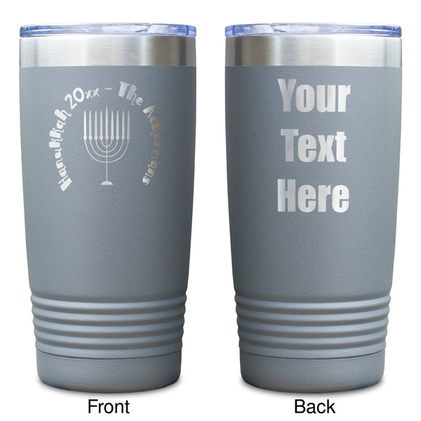 Hanukkah Gray Polar Camel Tumbler - 20oz - Double Sided - Approval