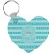 Hanukkah Heart Plastic Keychain w/ Name or Text