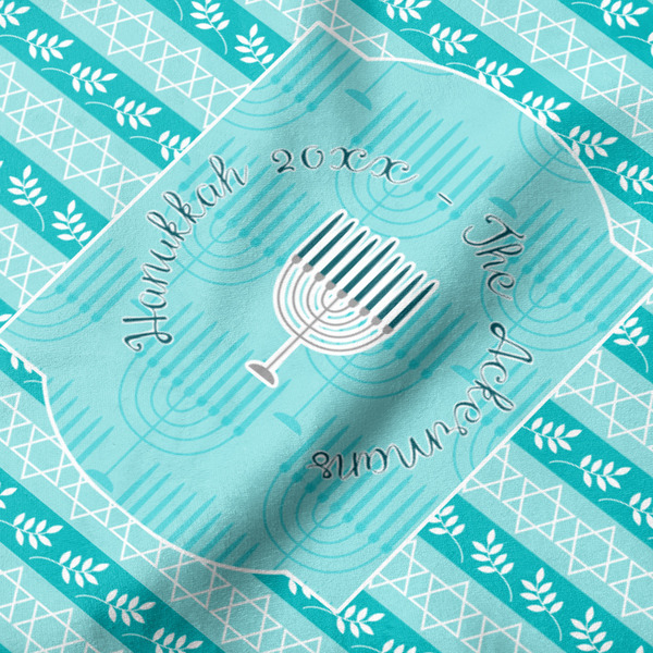 Hanukkah Hooded Baby Towel- Detail Close Up