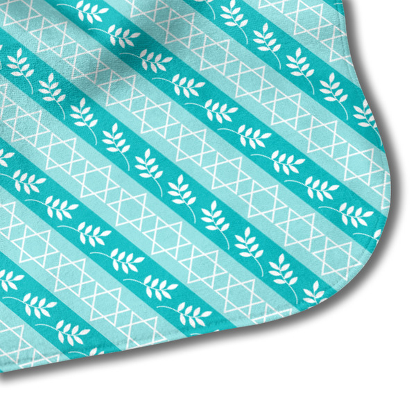 Hanukkah Hooded Baby Towel- Detail Corner