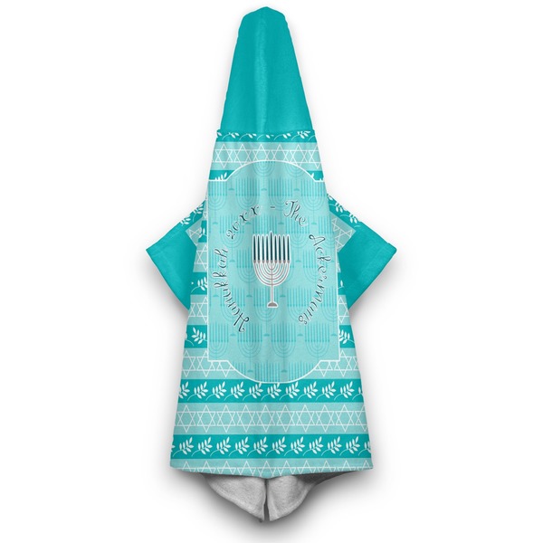 Hanukkah Hooded Towel - Hanging