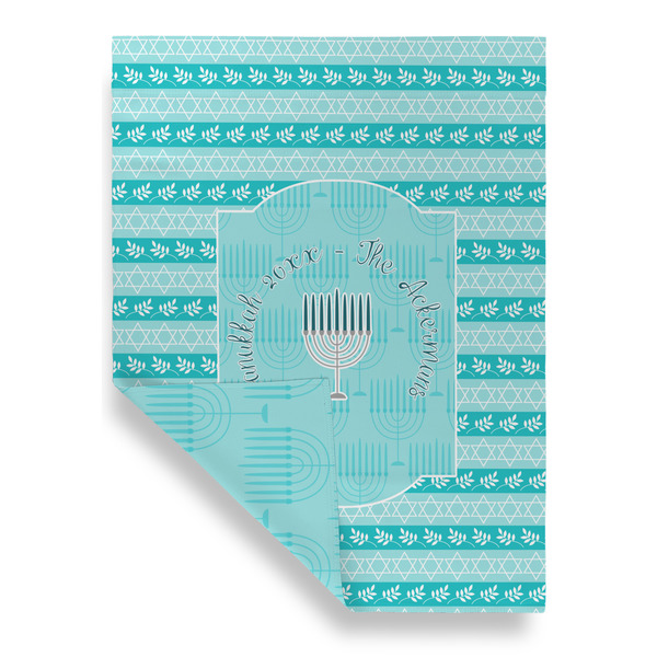 Hanukkah House Flags - Double Sided - FRONT FOLDED