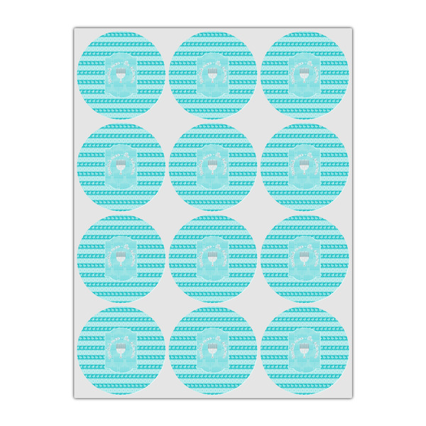 Hanukkah Icing Circle - Small - Set of 12