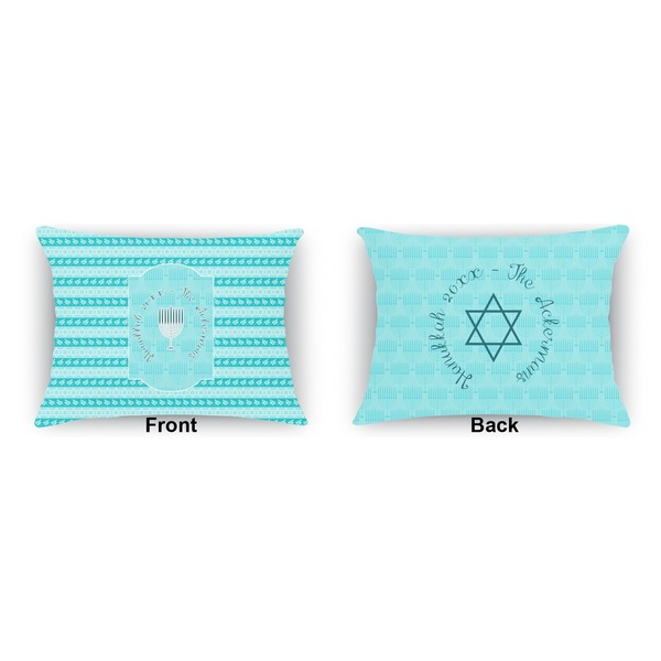 Hanukkah Indoor Rectangular Burlap Pillow (Front and Back)