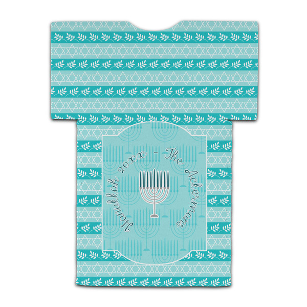 Hanukkah Jersey Bottle Cooler - BACK (flat)