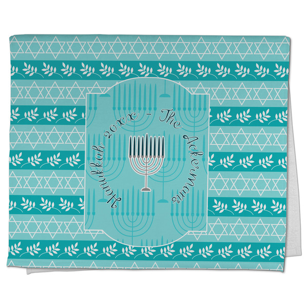 Custom Hanukkah Kitchen Towel - Poly Cotton w/ Name or Text
