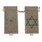Hanukkah Large Burlap Gift Bags - Front & Back