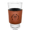 Hanukkah Laserable Leatherette Mug Sleeve - In pint glass for bar