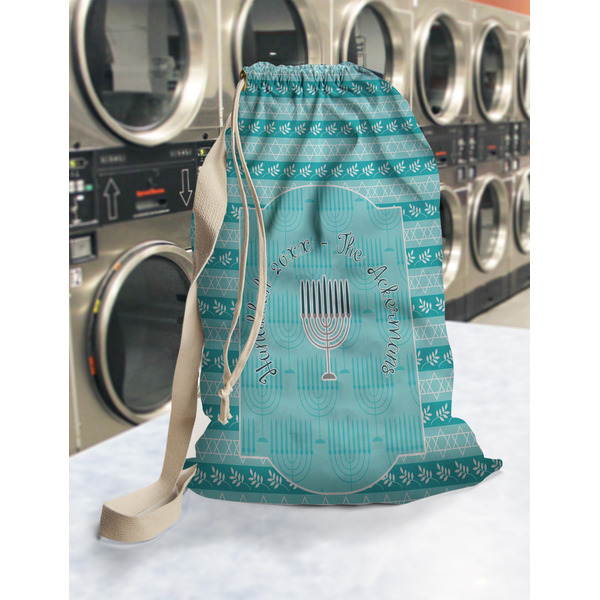 Hanukkah Laundry Bag in Laundromat