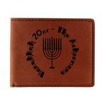 Hanukkah Leatherette Bifold Wallet (Personalized)