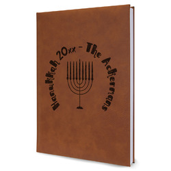 Hanukkah Leatherette Journal - Large - Single Sided (Personalized)