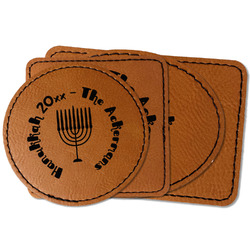 Hanukkah Faux Leather Iron On Patch (Personalized)