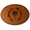 Hanukkah Faux Leather Iron On Patch - Oval (Personalized)