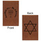 Hanukkah Leatherette Sketchbooks - Small - Double Sided - Front & Back View