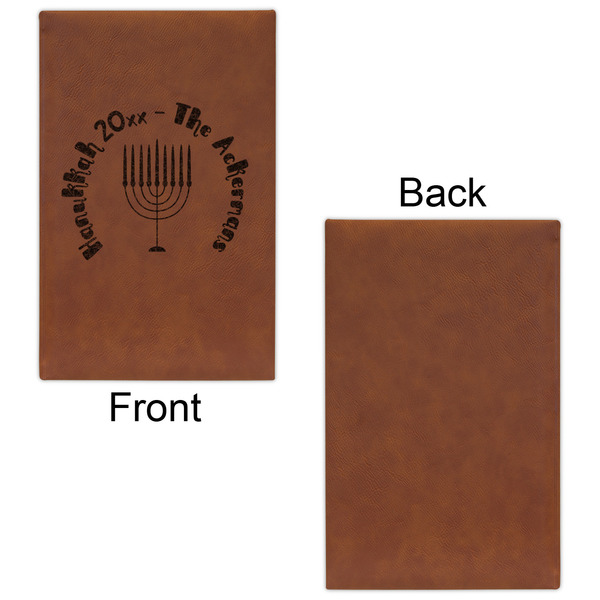 Hanukkah Leatherette Sketchbooks - Small - Single Sided - Front & Back View