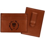 Hanukkah Leatherette Wallet with Money Clip (Personalized)