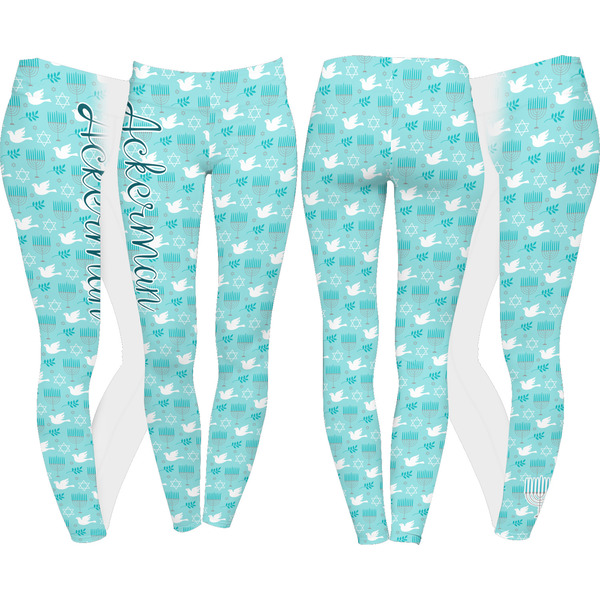 Hanukkah Leggings Turn Around - Apvl