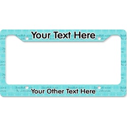 Hanukkah License Plate Frame - Style B (Personalized)