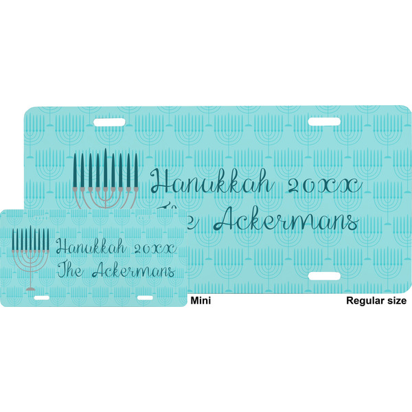 Hanukkah License Plate (Sizes)