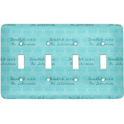 Hanukkah Light Switch Cover (4 Toggle Plate) (Personalized)