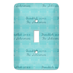 Hanukkah Light Switch Cover (Single Toggle) (Personalized)