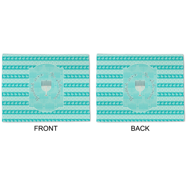 Hanukkah Linen Placemat - APPROVAL (double sided)