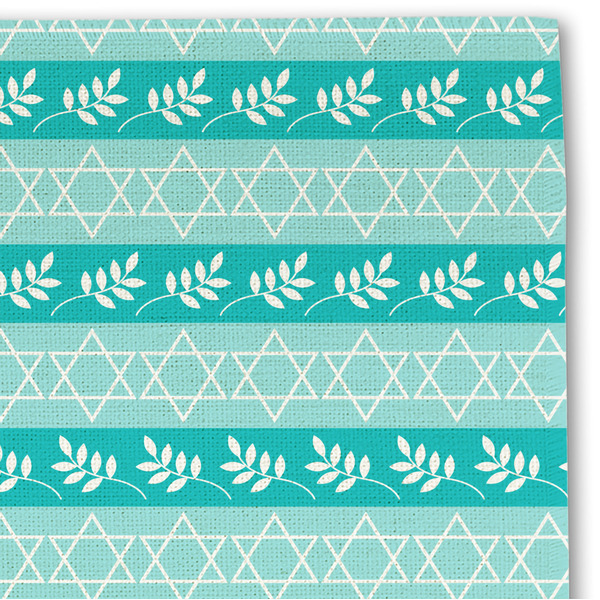 Hanukkah Linen Placemat - DETAIL