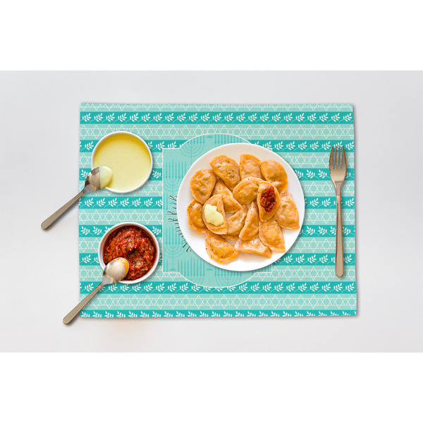 Hanukkah Linen Placemat - Lifestyle (single)