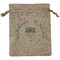 Hanukkah Medium Burlap Gift Bag - Front (Personalized)