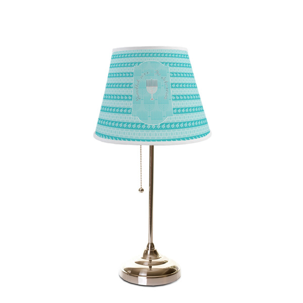 Hanukkah Poly Film Empire Lampshade - On Stand