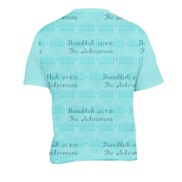 Hanukkah Men's Crew Neck T Shirt Medium - Back