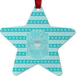 Hanukkah Metal Star Ornament - Double Sided w/ Name or Text
