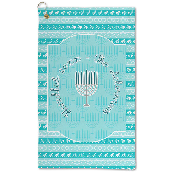 Custom Hanukkah Microfiber Golf Towel (Personalized)