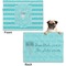 Hanukkah Microfleece Dog Blanket - Regular - Front & Back