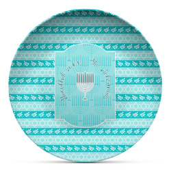 Hanukkah Microwave Safe Plastic Plate - Composite Polymer (Personalized)