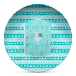 Hanukkah Microwave Safe Plastic Plate - Composite Polymer (Personalized)