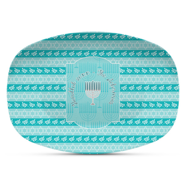 Custom Hanukkah Plastic Platter - Microwave & Oven Safe Composite Polymer (Personalized)