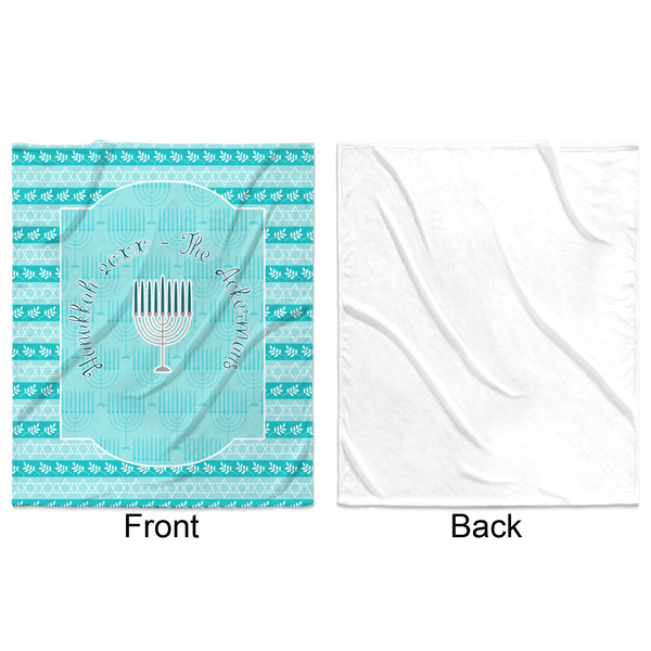 Hanukkah Minky Blanket - 50"x60" - Single Sided - Front & Back