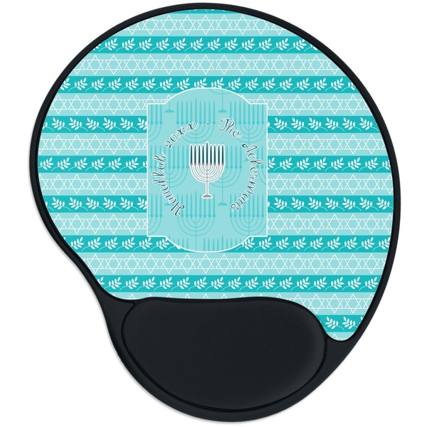Custom Hanukkah Mouse Pad with Wrist Support