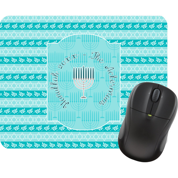 Custom Hanukkah Rectangular Mouse Pad (Personalized)